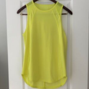 Lululemon Athletica Neon Yellow Tank Top